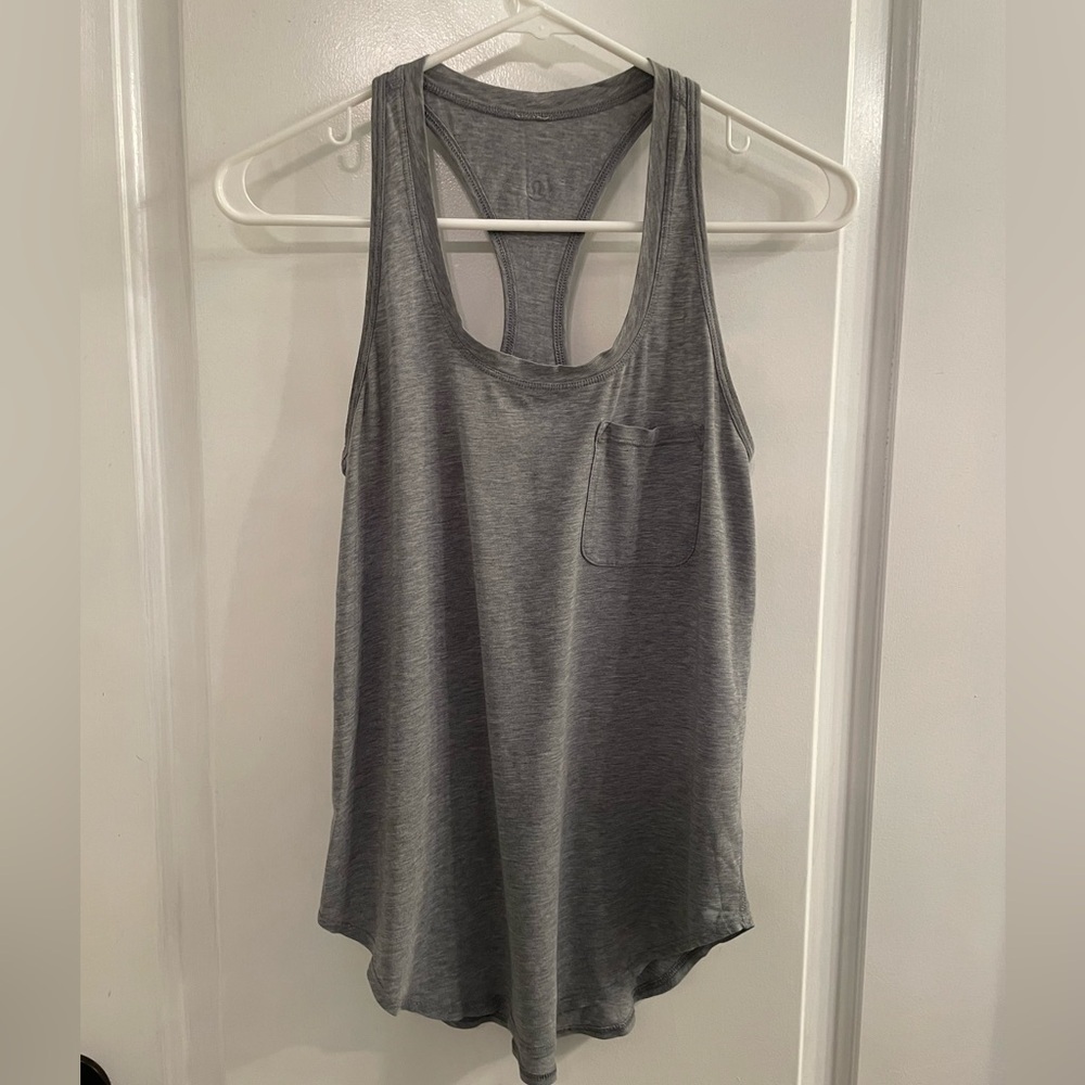 Lululemon Yogi Racer Back III Heathered Medium Grey